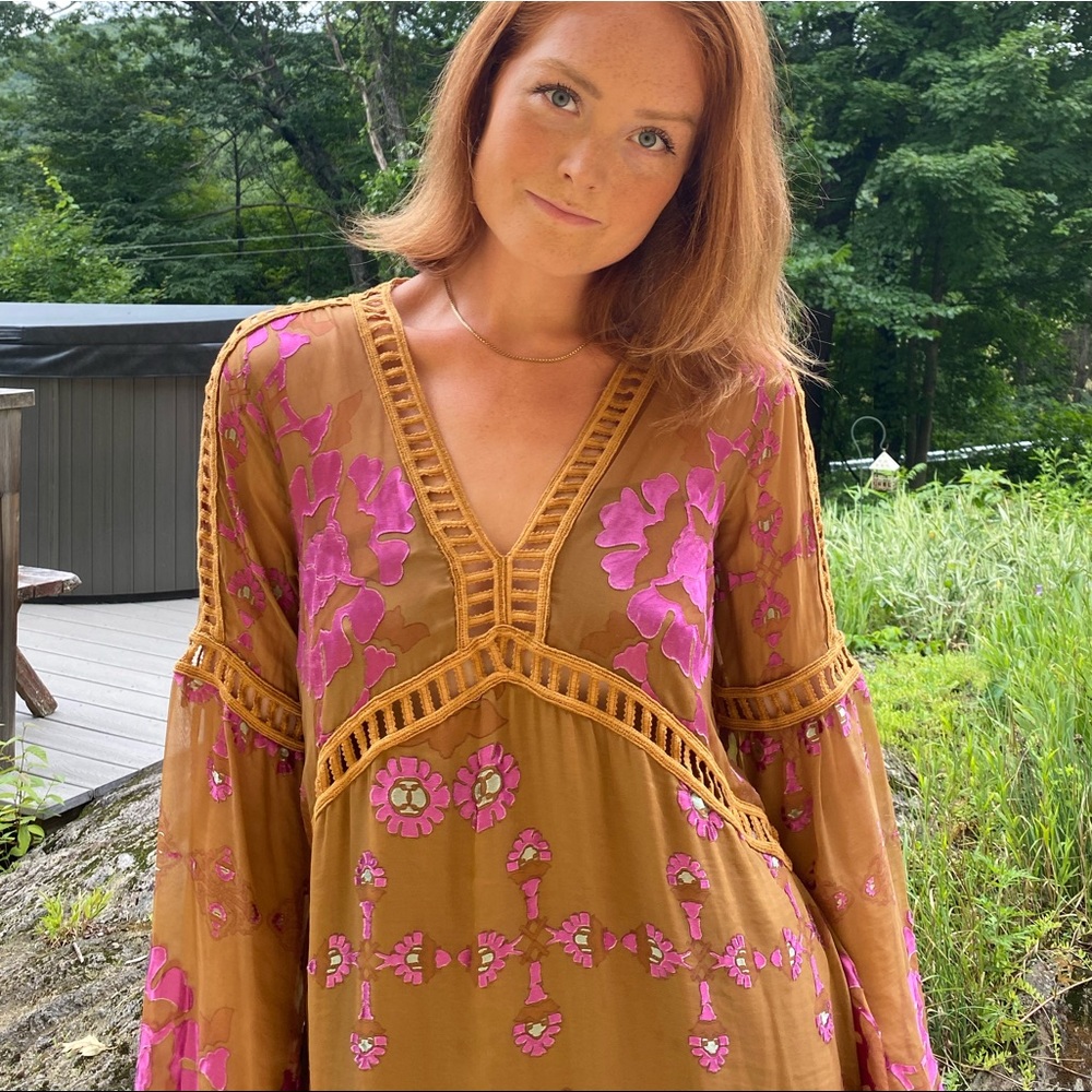 For Love and Lemons Barcelona Mini Dress Tunic szM*NEEDS REPAIR*
